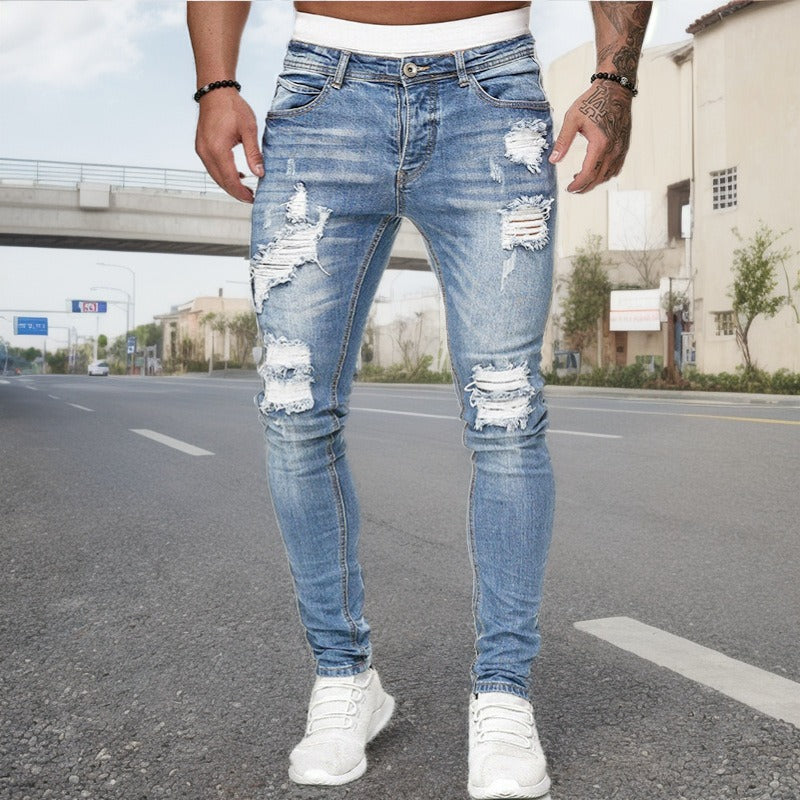 Heren Jeans | Comfortabele pasvorm | Stretch Denim | Casual Mode | Blauw