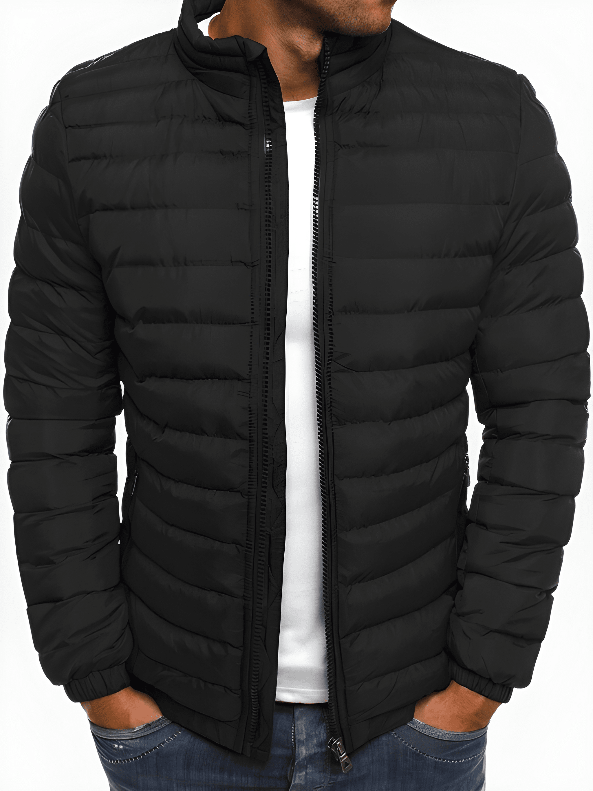 BIISDOST Winterjas voor heren, warm gevoerde outdoorjas met BIISDOST Winterjas voor heren, warm gevoerde outdoorjas met