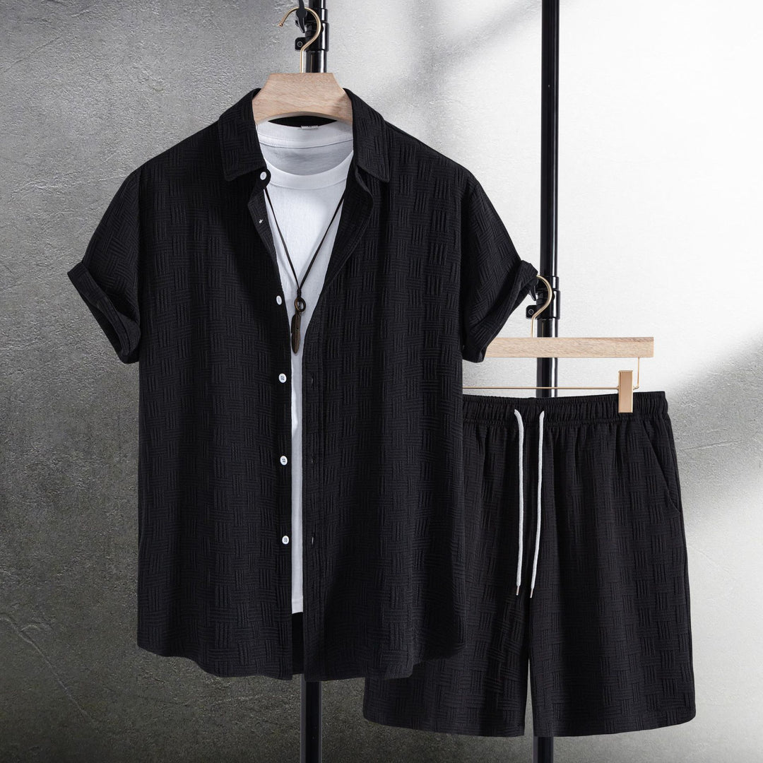 Heren Zomerset | Effen Overhemd & Shorts | Comfortabel & Ademend