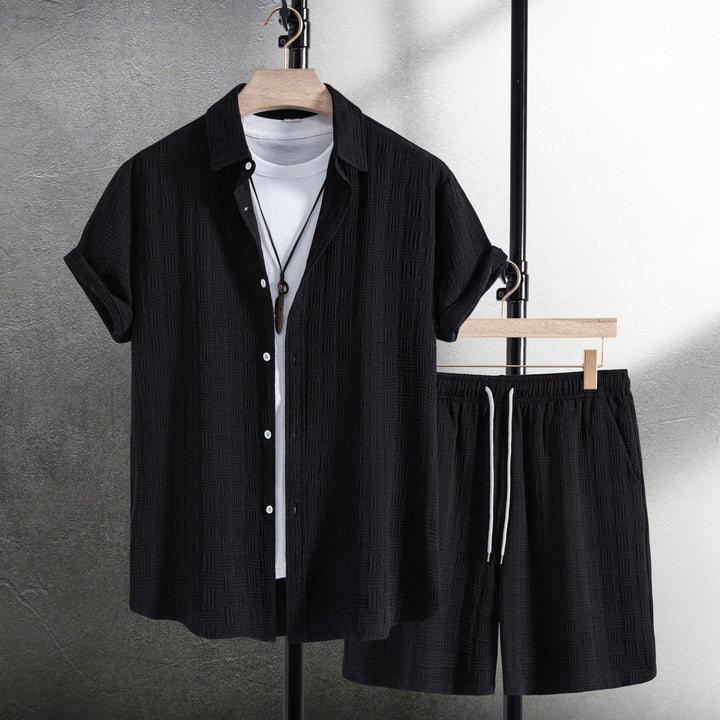 Heren Zomerset | Effen Overhemd & Shorts | Comfortabel & Ademend