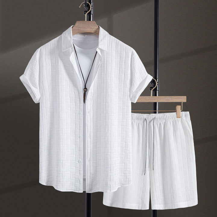 Heren Zomerset | Effen Overhemd & Shorts | Comfortabel & Ademend