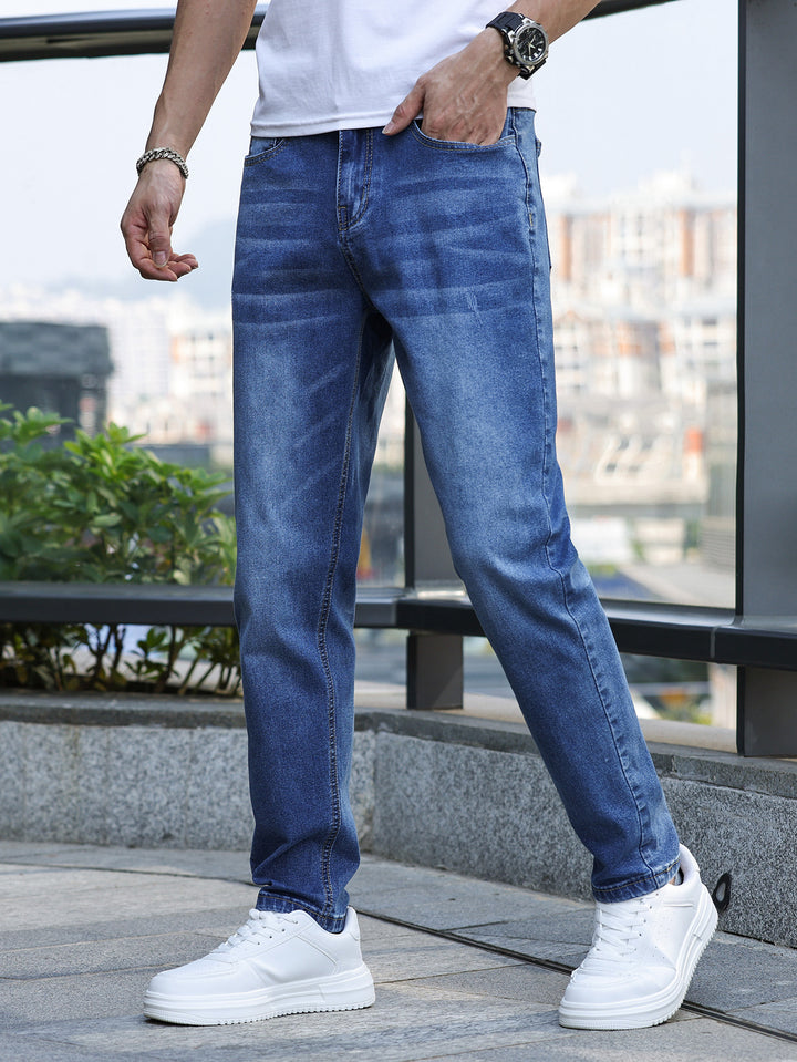Heren Casual Jeans | Medium Stretch & Klassiek Design | Denimbroek