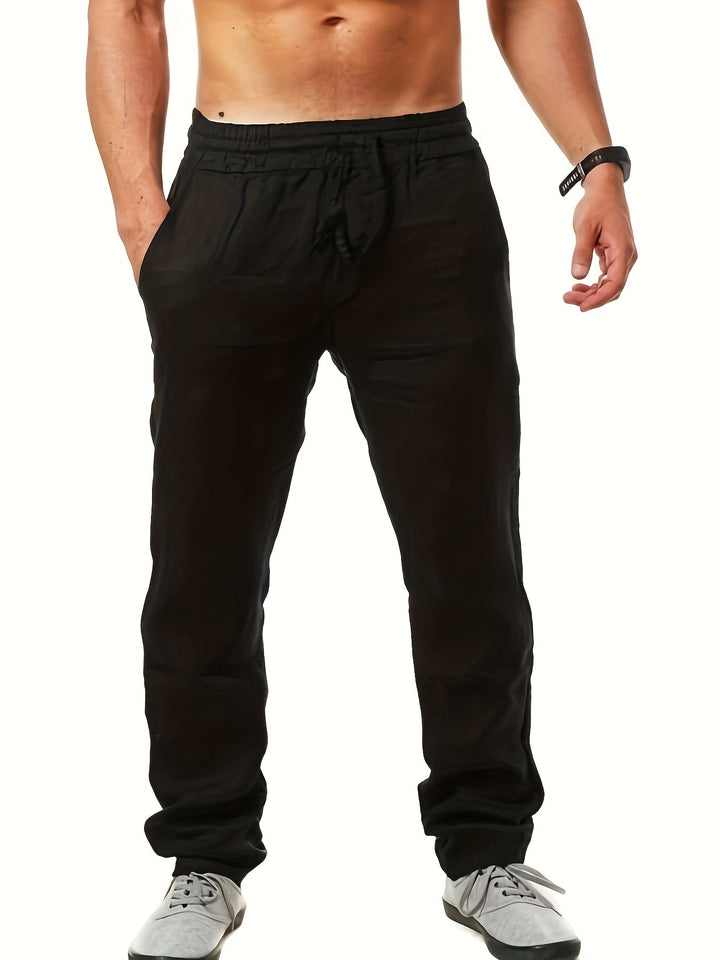 Heren Broek | Tapered | Trekkoord | Zomer