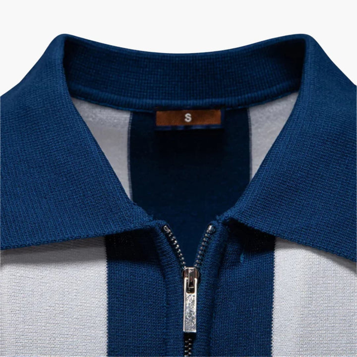 Heren Polo | Retro | Ritssluiting | Zomer