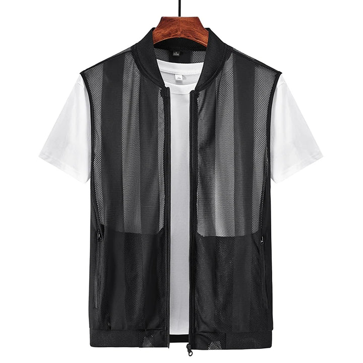 Heren Bodywarmer | Vintage | Met Rits | Zomer