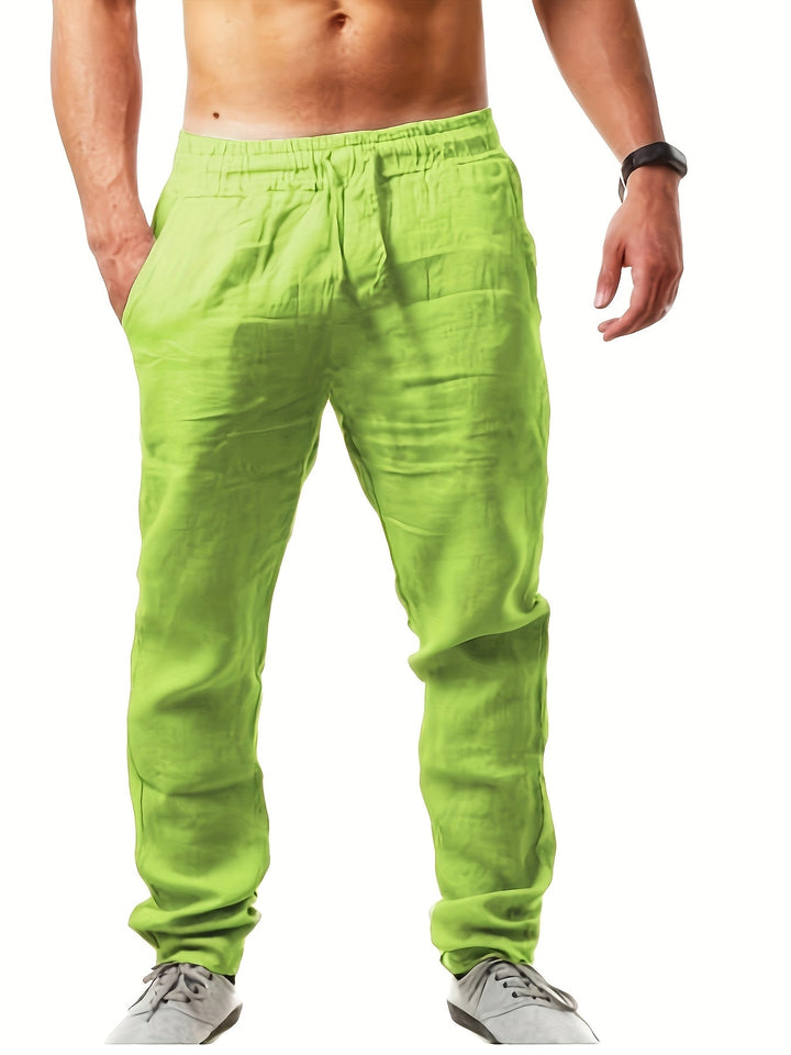 Heren Broek | Tapered | Trekkoord | Zomer