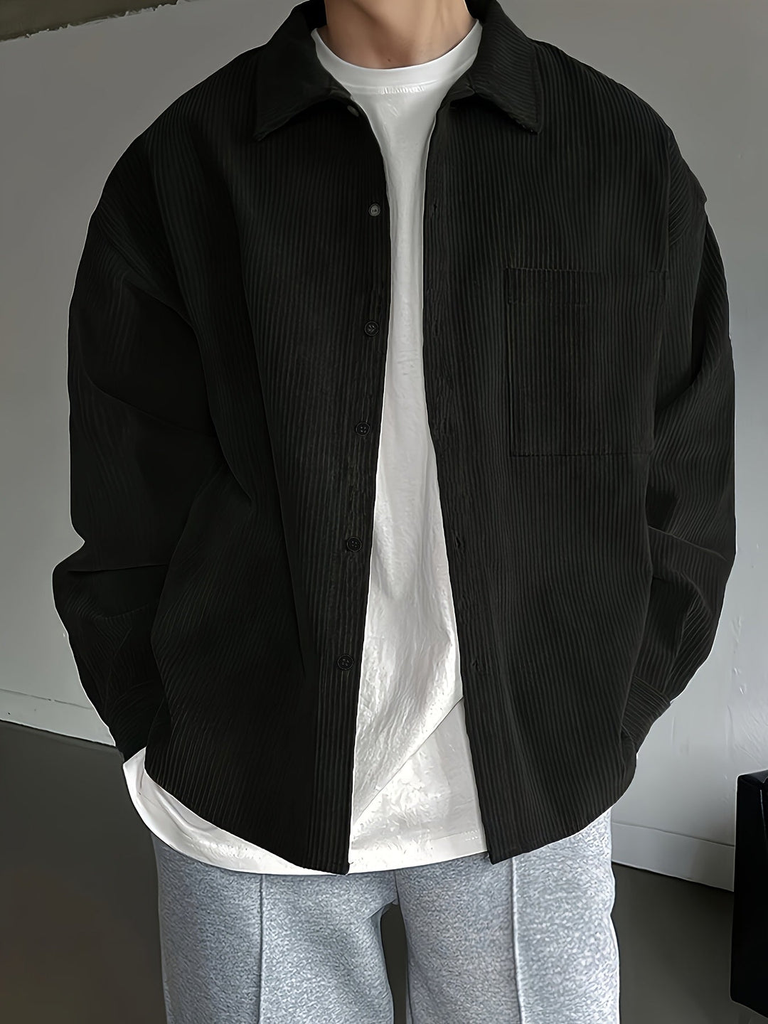 Heren Shirt | Oversized | Lange Mouw | Zomer