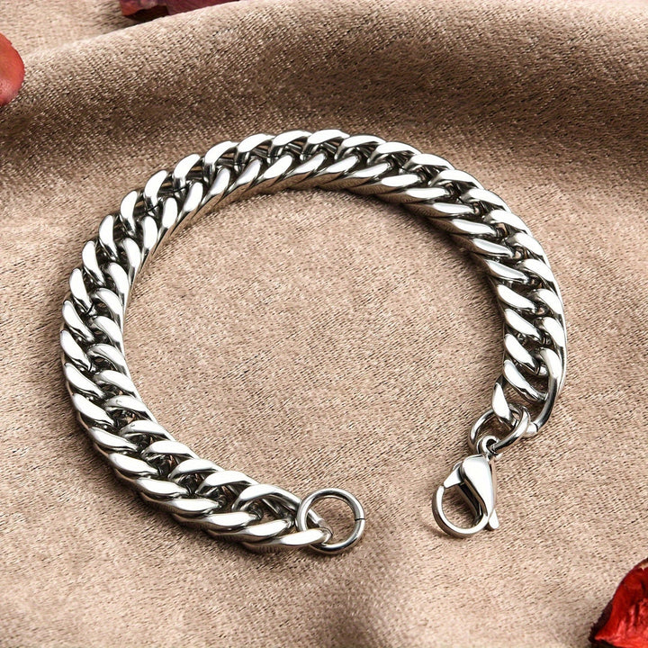 Heren Armband | Dubbele Twist Schakel | Non-Fading & Hiphop Stijl | Roestvrij Staal