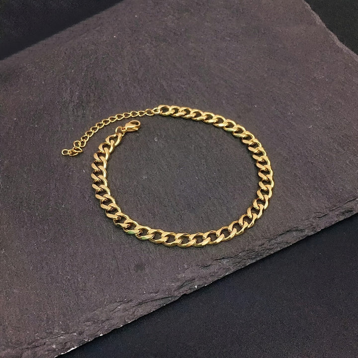 Heren Armband | Schakelketting Design | Hiphop & Ongeplateerd | Roestvrij Staal