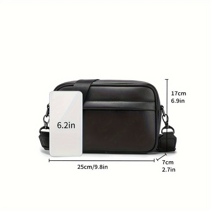 Herentas | Crossbody Vierkant Design | Zakelijk & Casual | PU Leer – Verstelbare Band