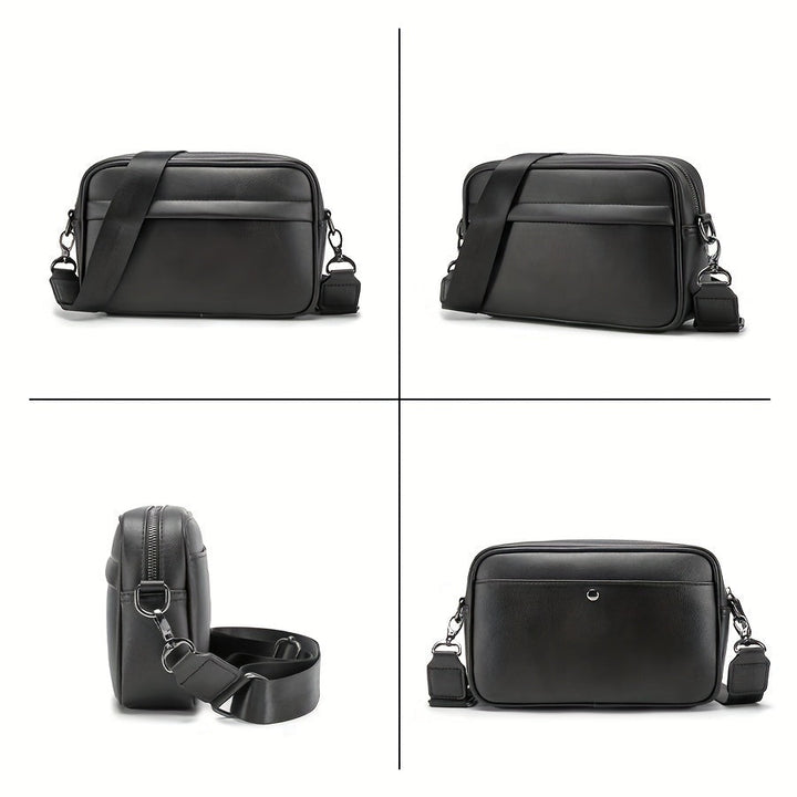 Herentas | Crossbody Vierkant Design | Zakelijk & Casual | PU Leer – Verstelbare Band