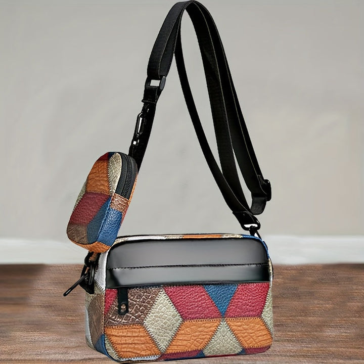 Heren Crossbody Tas | Casual Sling Design met Kwast | Compact & Verstelbaar | PU Leer