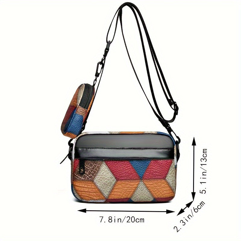 Heren Crossbody Tas | Casual Sling Design met Kwast | Compact & Verstelbaar | PU Leer