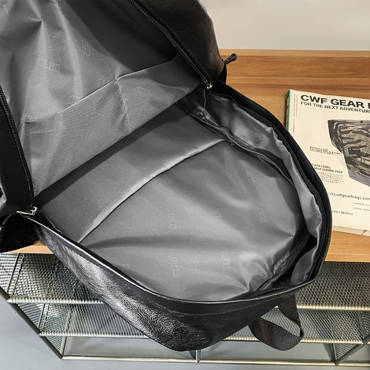 Heren Rugzak | Ruime Laptoptas & Dubbele Schouderband | Casual & Functioneel | Kunstleer