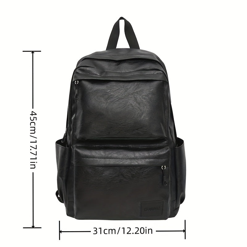 Heren Rugzak | Ruime Laptoptas & Dubbele Schouderband | Casual & Functioneel | Kunstleer
