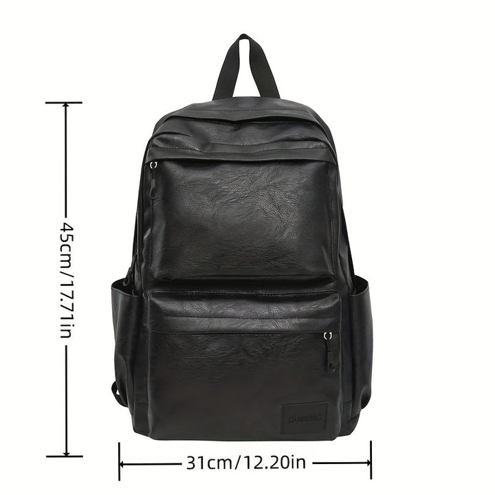 Heren Rugzak | Ruime Laptoptas & Dubbele Schouderband | Casual & Functioneel | Kunstleer