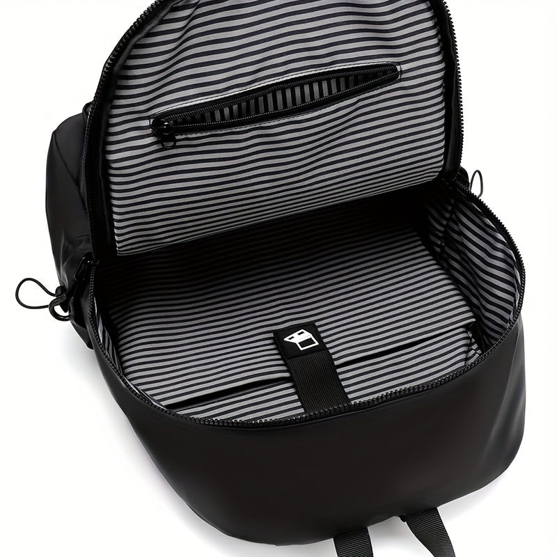 Heren Rugzak | 14-Inch Laptop & Softshell Design | Casual & TSA-Compliant | PU & Polyester