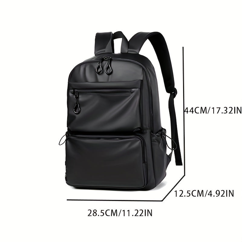 Heren Rugzak | 14-Inch Laptop & Softshell Design | Casual & TSA-Compliant | PU & Polyester