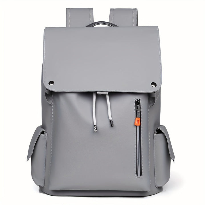 Heren Laptop Rugzak | Grote Capaciteit | Met Laptopvak & Drukknoop | Kunstleer