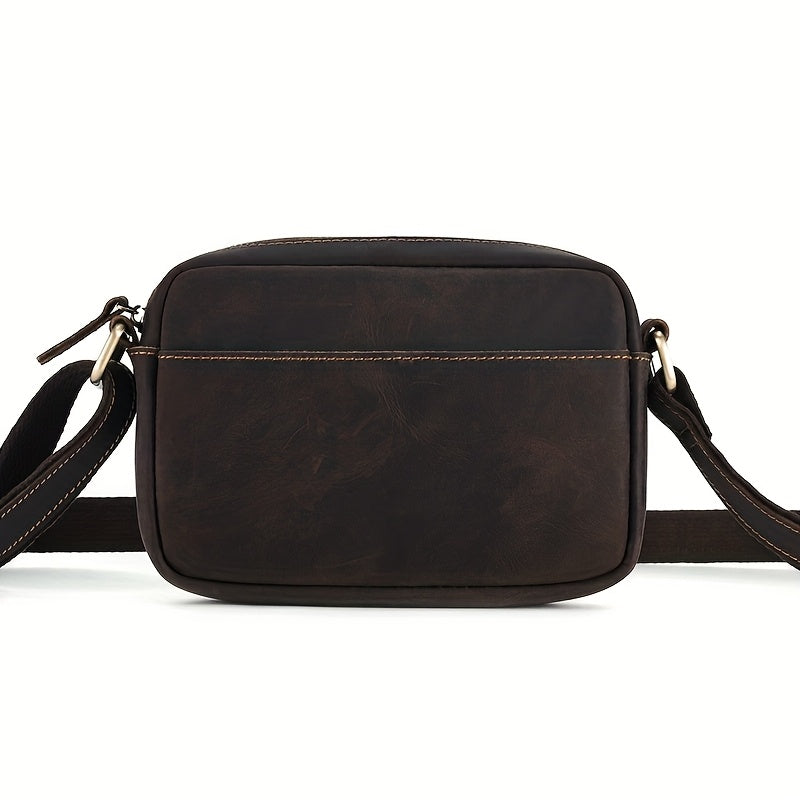 Heren Crossbody Tas | Vintage Stijl | Verstelbare Riem | PU