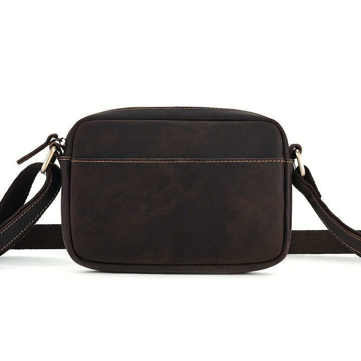 Heren Crossbody Tas | Vintage Stijl | Verstelbare Riem | PU