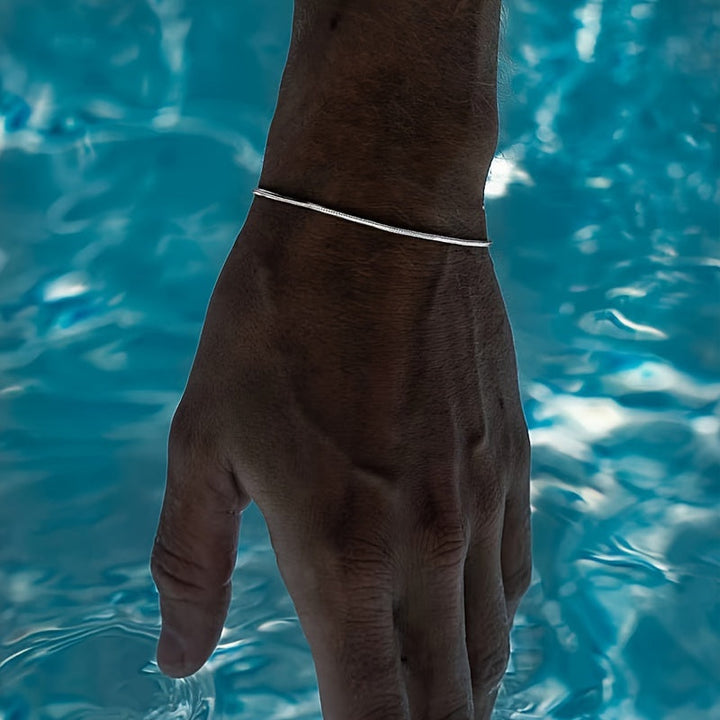 Heren Armband | Slangenketting Design | Roestvrij Staal | Minimalistisch & Duurzaam