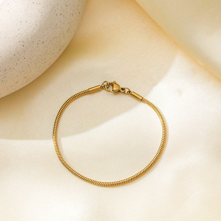 Heren Armband | Slangenketting Design | Roestvrij Staal | Minimalistisch & Duurzaam