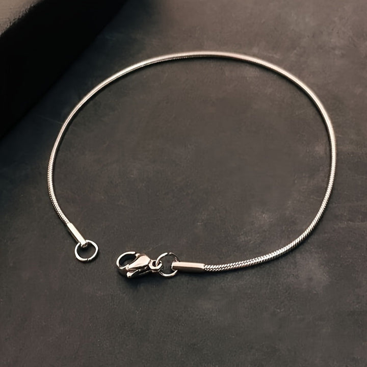 Heren Armband | Ketting Design | Roestvrij Staal | Minimalistisch & Hip Hop Stijl