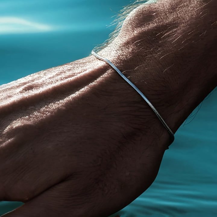 Heren Armband | Ketting Design | Roestvrij Staal | Minimalistisch & Hip Hop Stijl