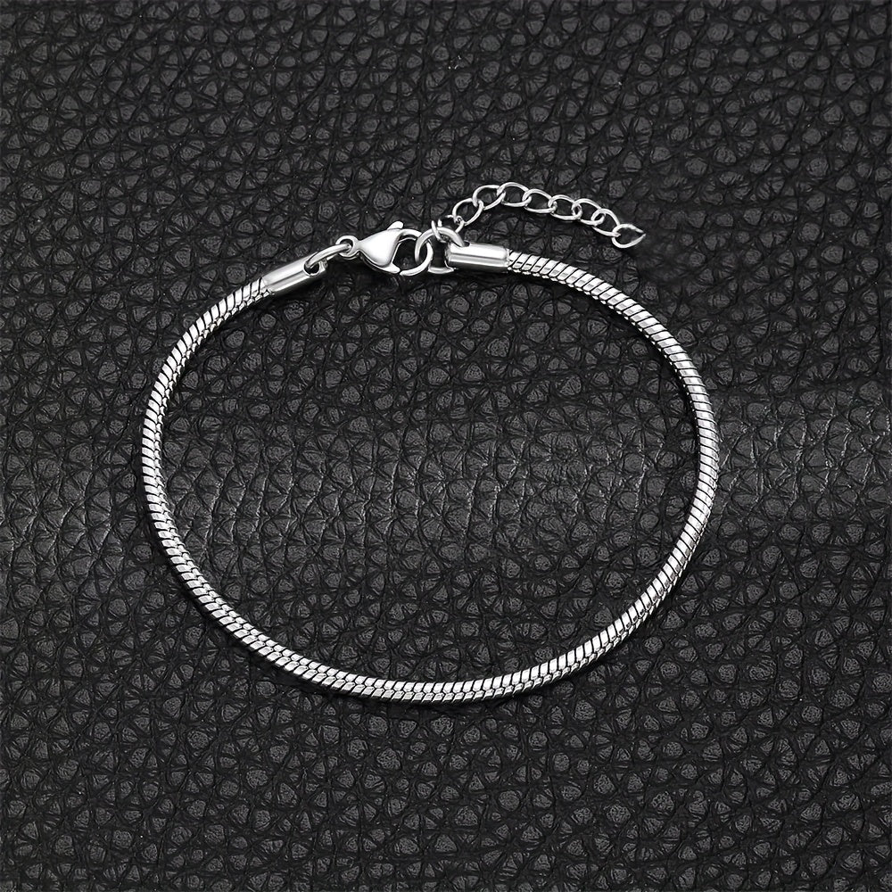 Heren Armband | Goudkleurige Slangenketting | Hip Hop Stijl | Roestvrij Staal met Kreeftsluiting