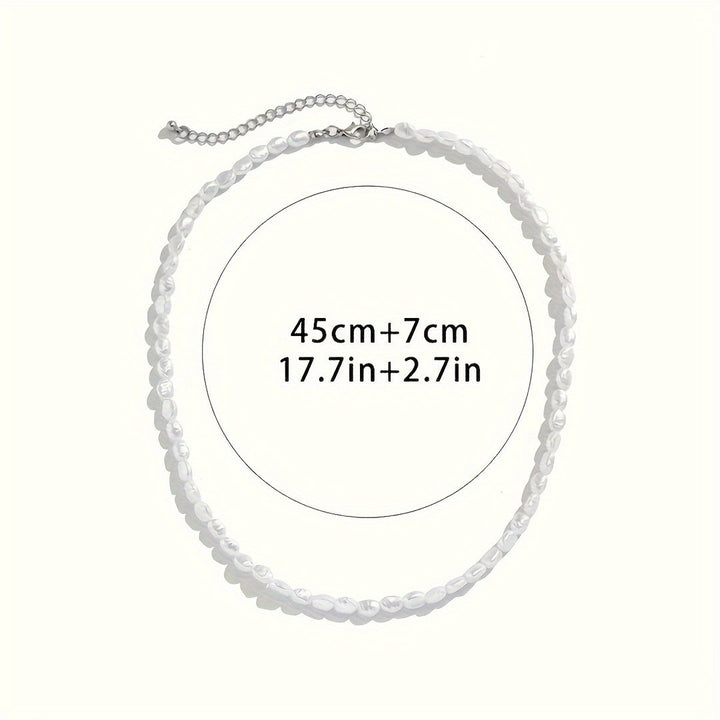 Heren Ketting | Barok Stijl | Kunstparels | Minimalistisch Sieraad