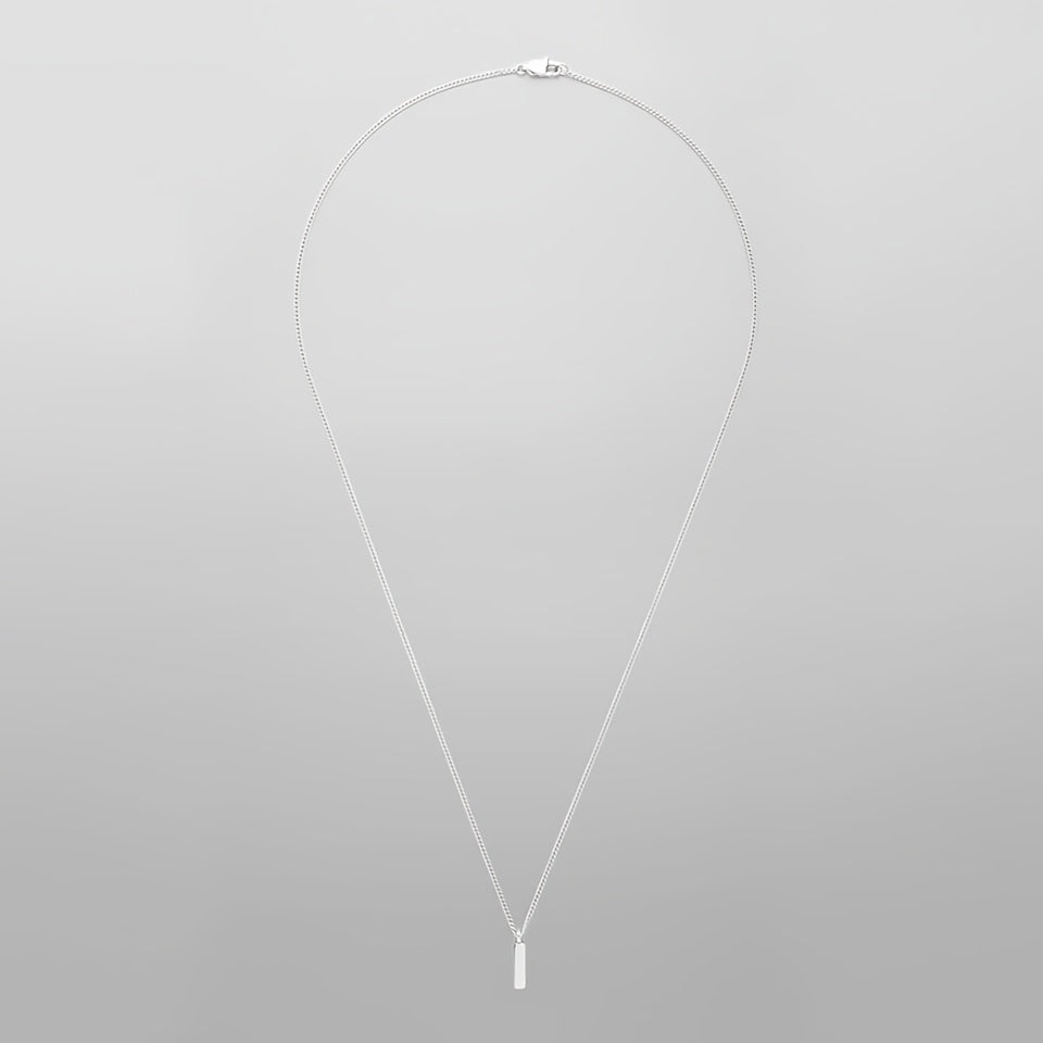 Heren Ketting | Vierkante Hanger | Verguld & RVS | Minimalistisch & Luxueus