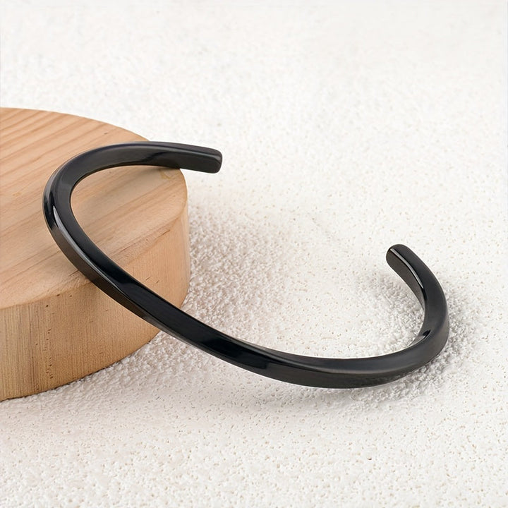 Heren Manchetarmband | Minimalistisch Design | Roestvrij Staal | Dagelijks Accessoire