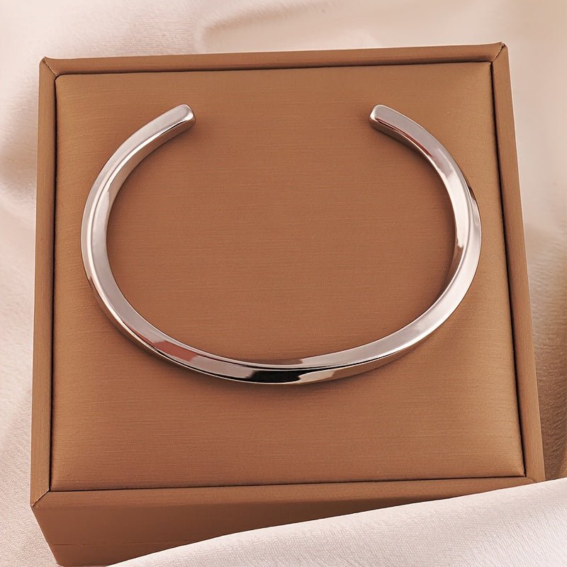 Heren Manchetarmband | Minimalistisch Design | Roestvrij Staal | Dagelijks Accessoire