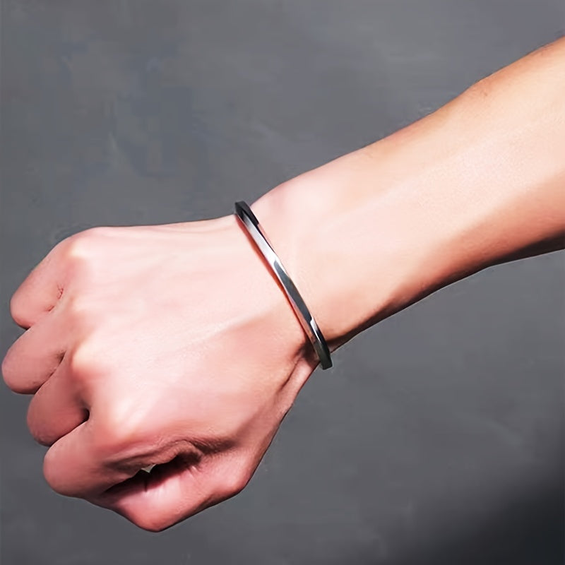 Heren Manchetarmband | Minimalistisch Design | Roestvrij Staal | Dagelijks Accessoire