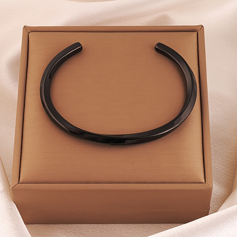 Heren Manchetarmband | Minimalistisch Design | Roestvrij Staal | Dagelijks Accessoire
