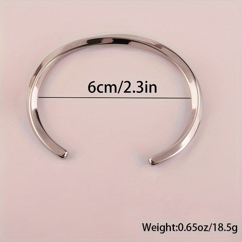 Heren Manchetarmband | Minimalistisch Design | Roestvrij Staal | Dagelijks Accessoire