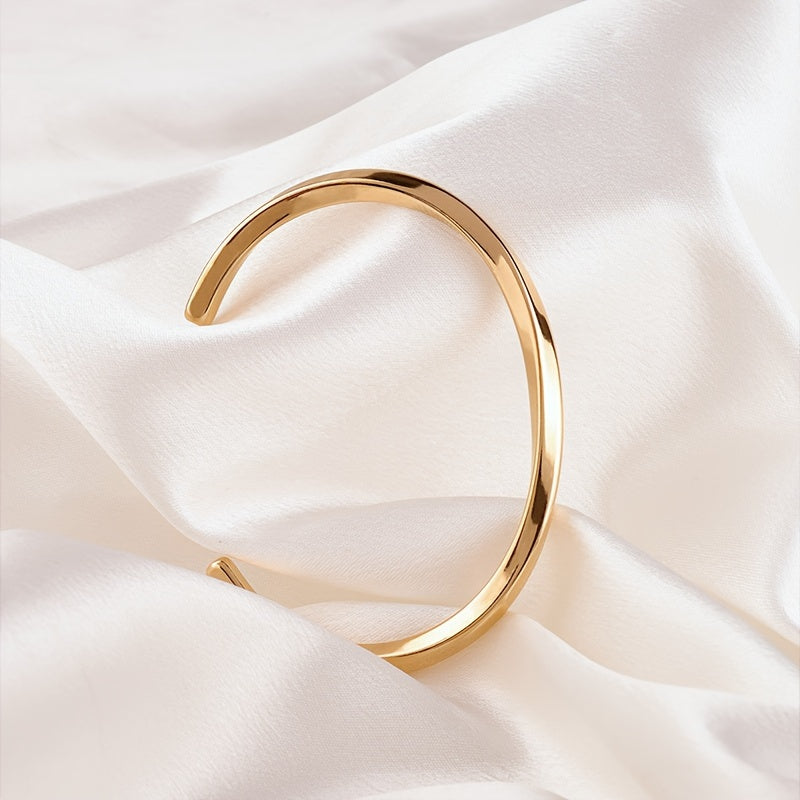 Heren Manchetarmband | Minimalistisch Design | Roestvrij Staal | Dagelijks Accessoire