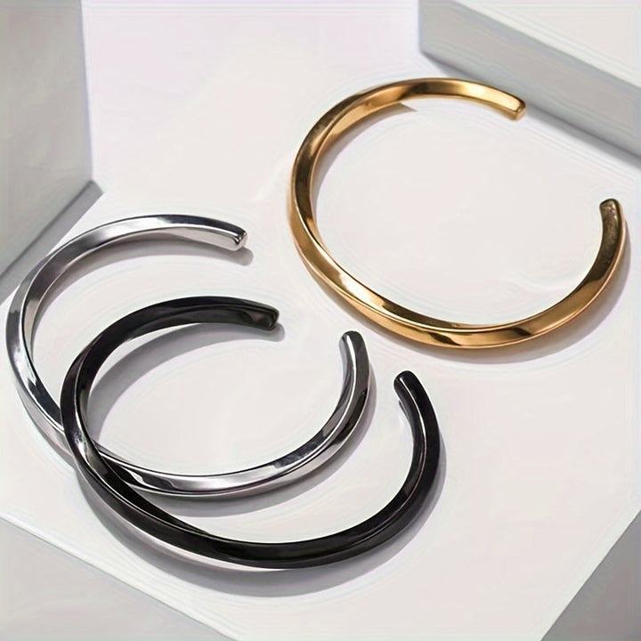 Heren Manchetarmband | Minimalistisch Design | Roestvrij Staal | Dagelijks Accessoire