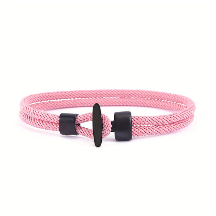 Heren Armband | Gevlochten Milan Line Touw | Walvisstaart Gesp | Boho Nautische Stijl
