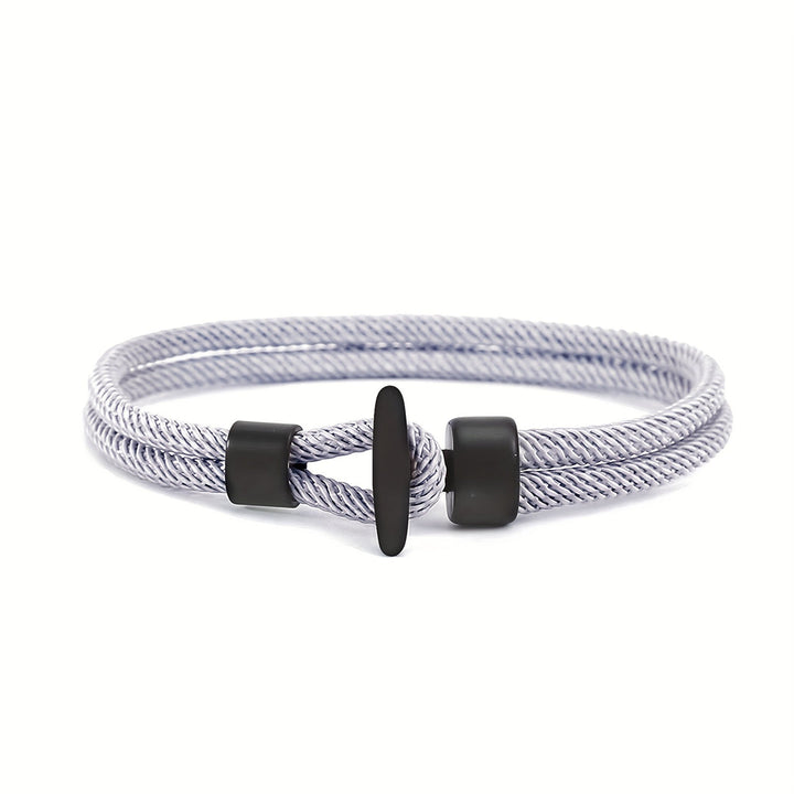 Heren Armband | Gevlochten Milan Line Touw | Walvisstaart Gesp | Boho Nautische Stijl
