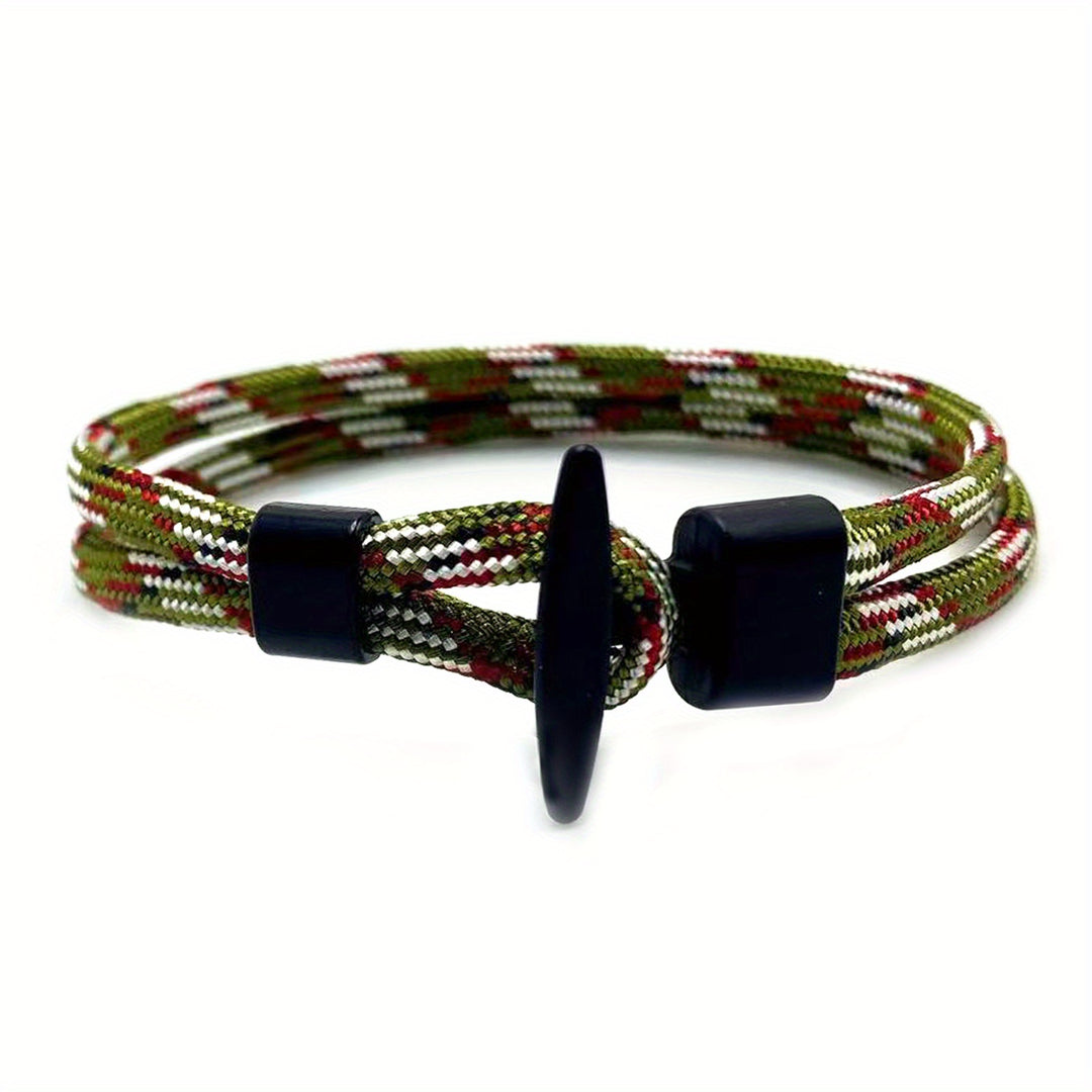 Heren Armband | Gevlochten Milan Line Touw | Walvisstaart Gesp | Boho Nautische Stijl