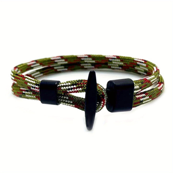 Heren Armband | Gevlochten Milan Line Touw | Walvisstaart Gesp | Boho Nautische Stijl