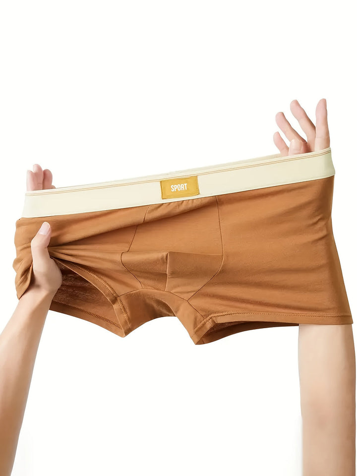 Heren Boxershorts | Set van 3 | Ademende Polyester met Stretch | Effen Kleur & Comfort Fit