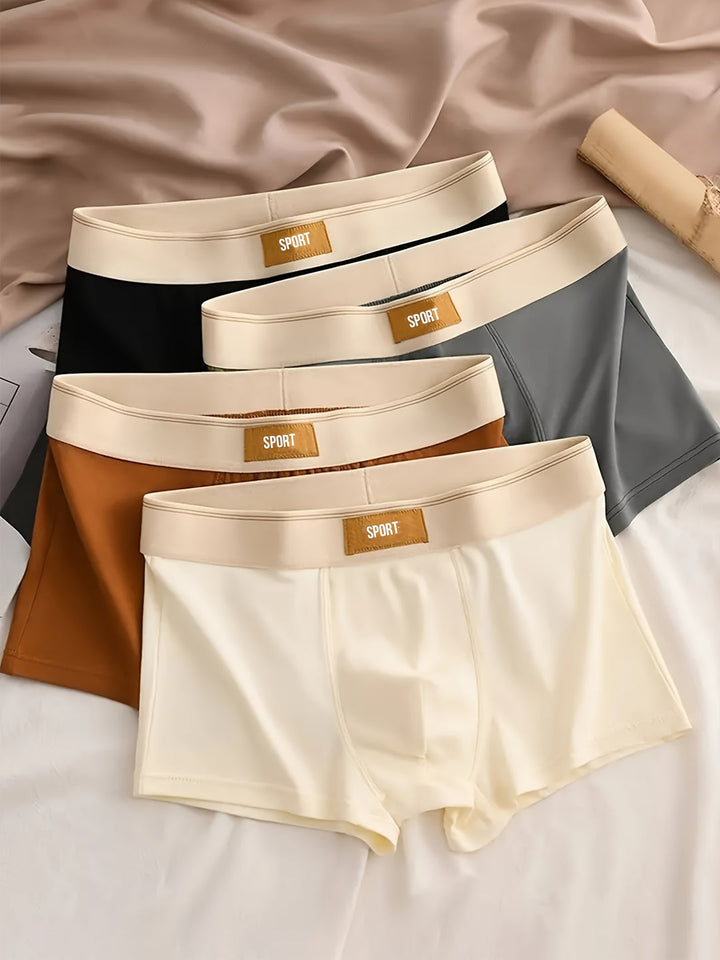 Heren Boxershorts | Set van 3 | Ademende Polyester met Stretch | Effen Kleur & Comfort Fit