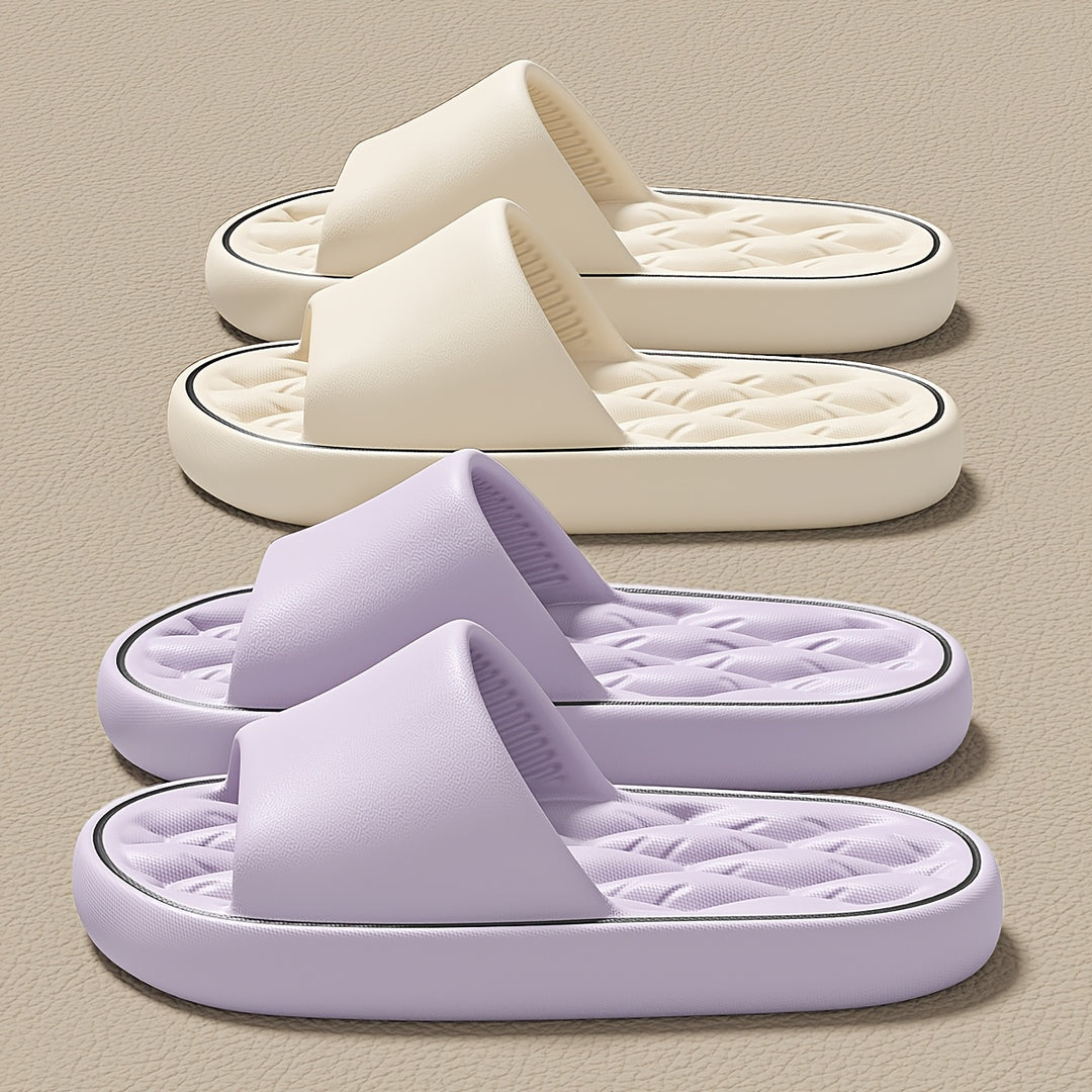 Heren Slippers | EVA Slip-On met Antislip Zool | Gestreept & All-Season