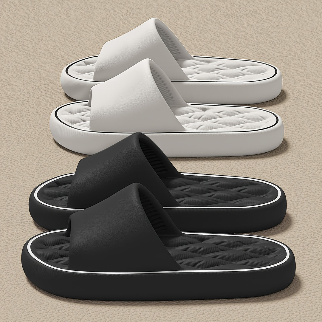 Heren Slippers | EVA Slip-On met Antislip Zool | Gestreept & All-Season