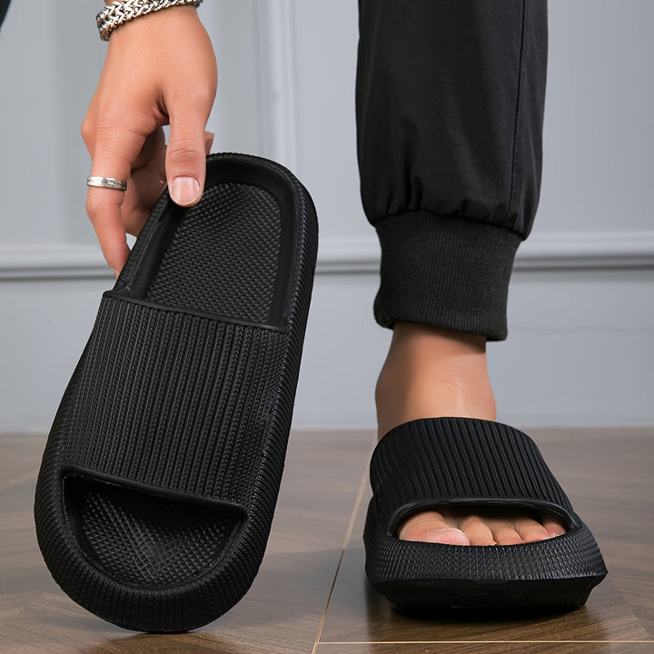 Heren Pantoffels | Open Teen | Lichtgewicht & Antislip | Zwarte EVA Sportstijl
