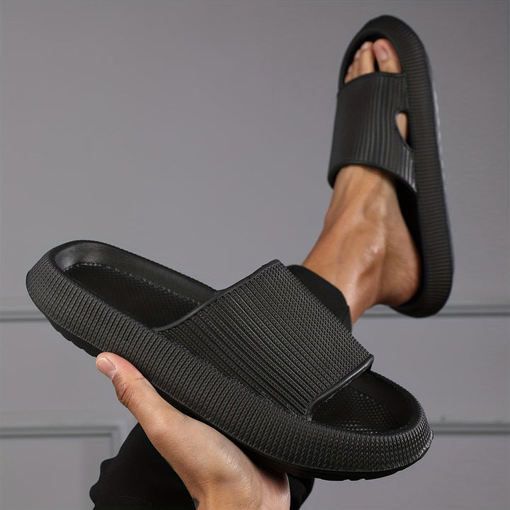 Heren Pantoffels | Open Teen | Lichtgewicht & Antislip | Zwarte EVA Sportstijl