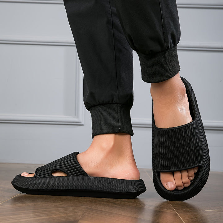 Heren Pantoffels | Open Teen | Lichtgewicht & Antislip | Zwarte EVA Sportstijl
